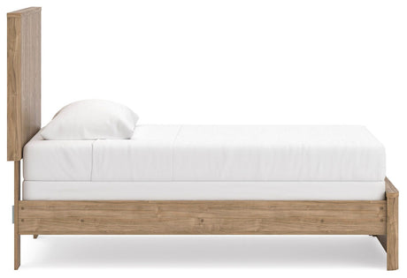 Gramburg Warm Natural Brown Twin Panel Bed from Ashley Furniture - Luna Furniture