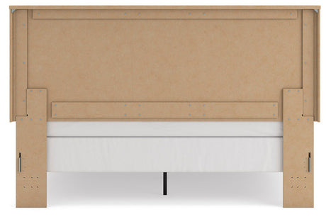 Gramburg Warm Natural Brown King Panel Bed from Ashley Furniture - Luna Furniture