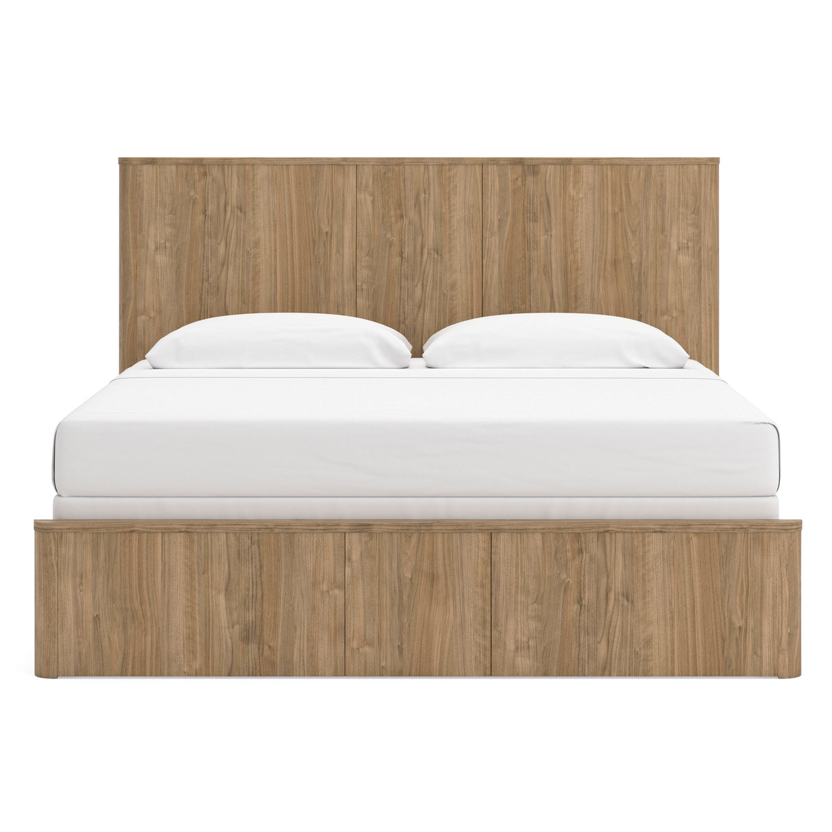 Gramburg Warm Natural Brown King Upholstered Bed