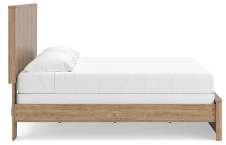 Gramburg Warm Natural Brown King Panel Bed from Ashley Furniture - Luna Furniture