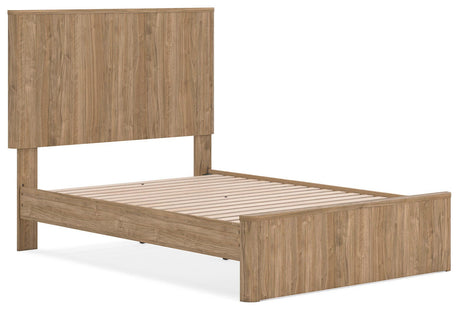 Gramburg Warm Natural Brown Full Panel Platform Bed from Ashley Furniture - Luna Furniture