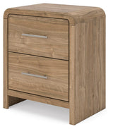 Gramburg Warm Natural Brown Nightstand from Ashley - Luna Furniture