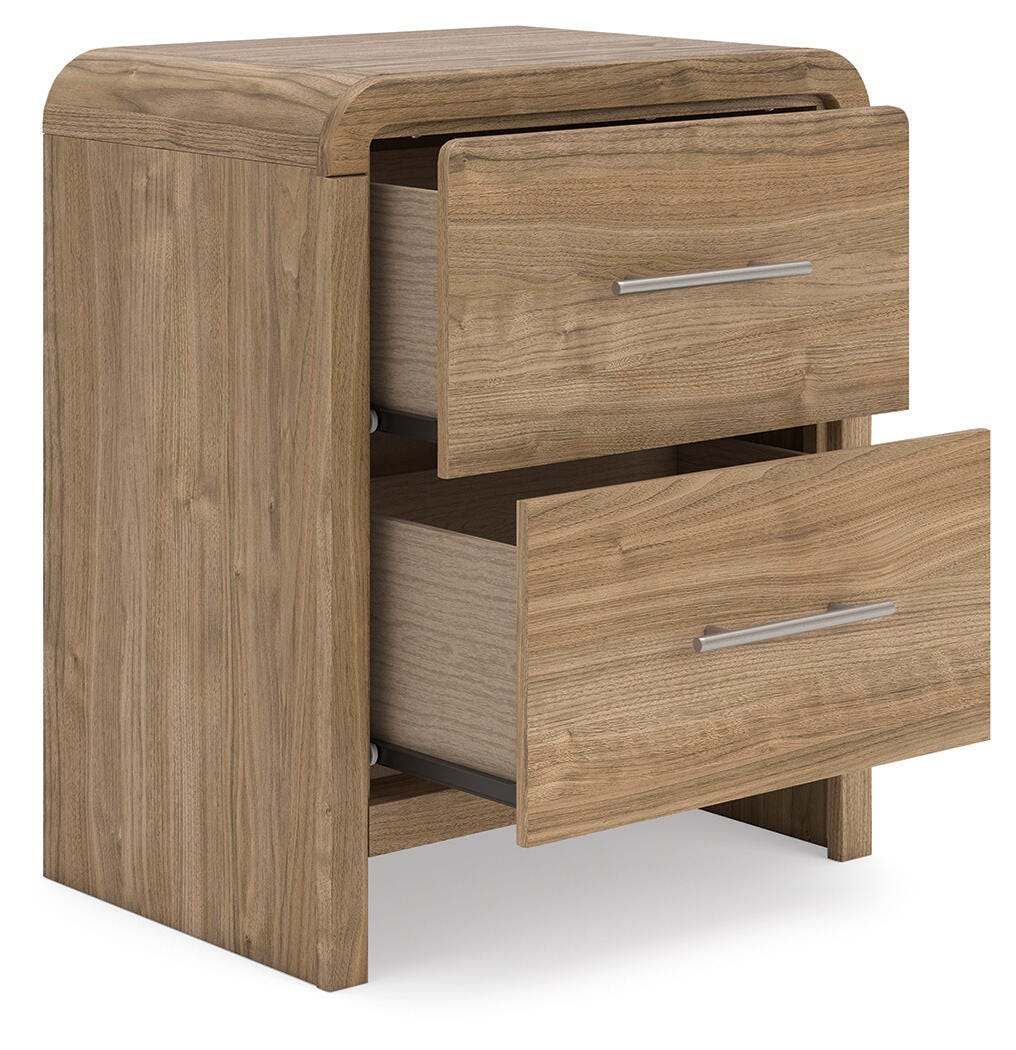 Gramburg Warm Natural Brown Nightstand from Ashley - Luna Furniture