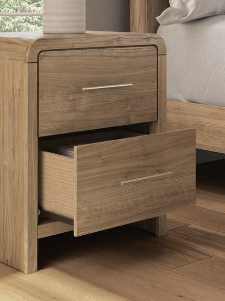 Gramburg Warm Natural Brown Nightstand from Ashley - Luna Furniture