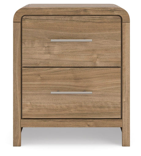Gramburg Warm Natural Brown Nightstand from Ashley - Luna Furniture