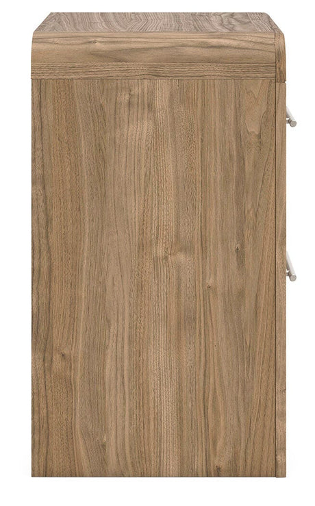 Gramburg Warm Natural Brown Nightstand from Ashley - Luna Furniture
