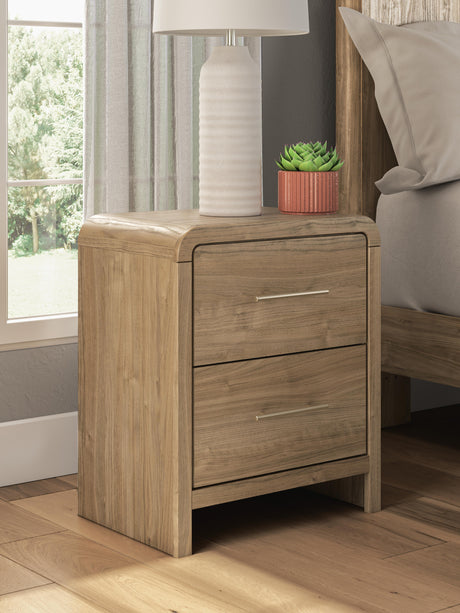 Gramburg Warm Natural Brown Nightstand from Ashley - Luna Furniture