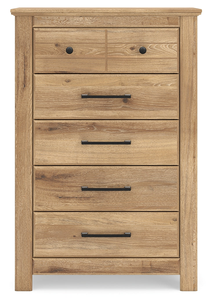 Makidern Tan Chest of Drawers from Ashley - Luna Furniture