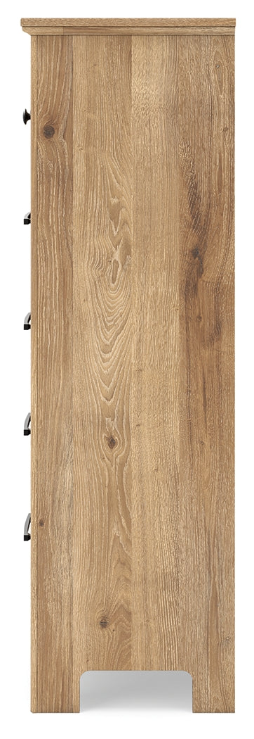 Makidern Tan Chest of Drawers from Ashley - Luna Furniture