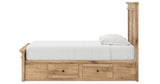 Makidern Tan Twin Panel Storage Bed from Ashley - Luna Furniture