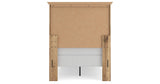Makidern Tan Twin Panel Bed, Dresser and Mirror from Ashley - Luna Furniture