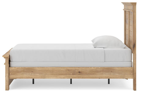 Makidern Tan Twin Panel Bed, Dresser and Mirror from Ashley - Luna Furniture