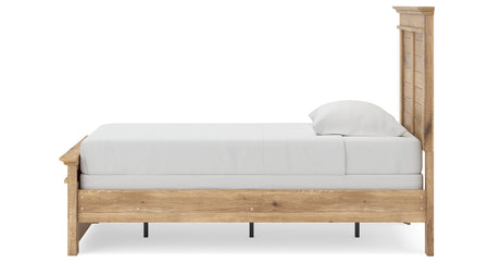 Makidern Tan Twin Panel Bed, Dresser and Mirror from Ashley - Luna Furniture