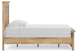 Makidern Tan Twin Panel Bed, Dresser and Mirror from Ashley - Luna Furniture