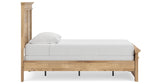 Makidern Tan Twin Panel Bed, Dresser and Mirror from Ashley - Luna Furniture