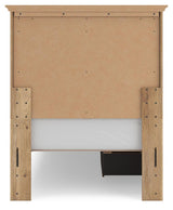 Makidern Tan Twin Panel Storage Bed from Ashley Furniture - Luna Furniture