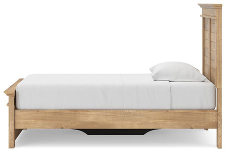 Makidern Tan Twin Panel Storage Bed from Ashley - Luna Furniture