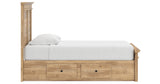 Makidern Tan Twin Panel Storage Bed from Ashley Furniture - Luna Furniture