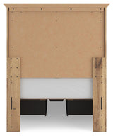 Makidern Tan Twin Panel Storage Bed from Ashley - Luna Furniture