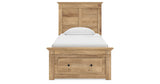 Makidern Tan Twin Panel Storage Bed from Ashley - Luna Furniture