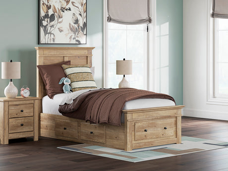 Makidern Tan Storage Youth Panel Bedroom Set with 4 Drawers from Ashley - Luna Furniture