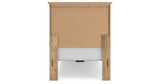 Makidern Tan Twin Panel Storage Bed, Dresser and Mirror from Ashley - Luna Furniture