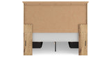 Makidern Tan Queen Panel Bed with Storage, Dresser and Mirror from Ashley - Luna Furniture