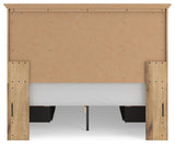 Makidern Tan Queen Panel Storage Bed from Ashley Furniture - Luna Furniture