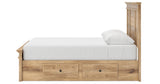 Makidern Tan Queen Panel Storage Bed from Ashley Furniture - Luna Furniture