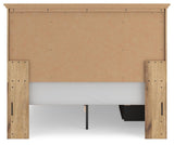 Makidern Tan Queen Panel Storage Bed from Ashley Furniture - Luna Furniture