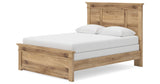 Makidern Tan Queen Panel Bed, Dresser and Mirror from Ashley - Luna Furniture