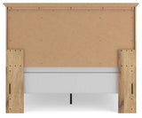 Makidern Tan Queen Panel Bed, Dresser and Mirror from Ashley - Luna Furniture