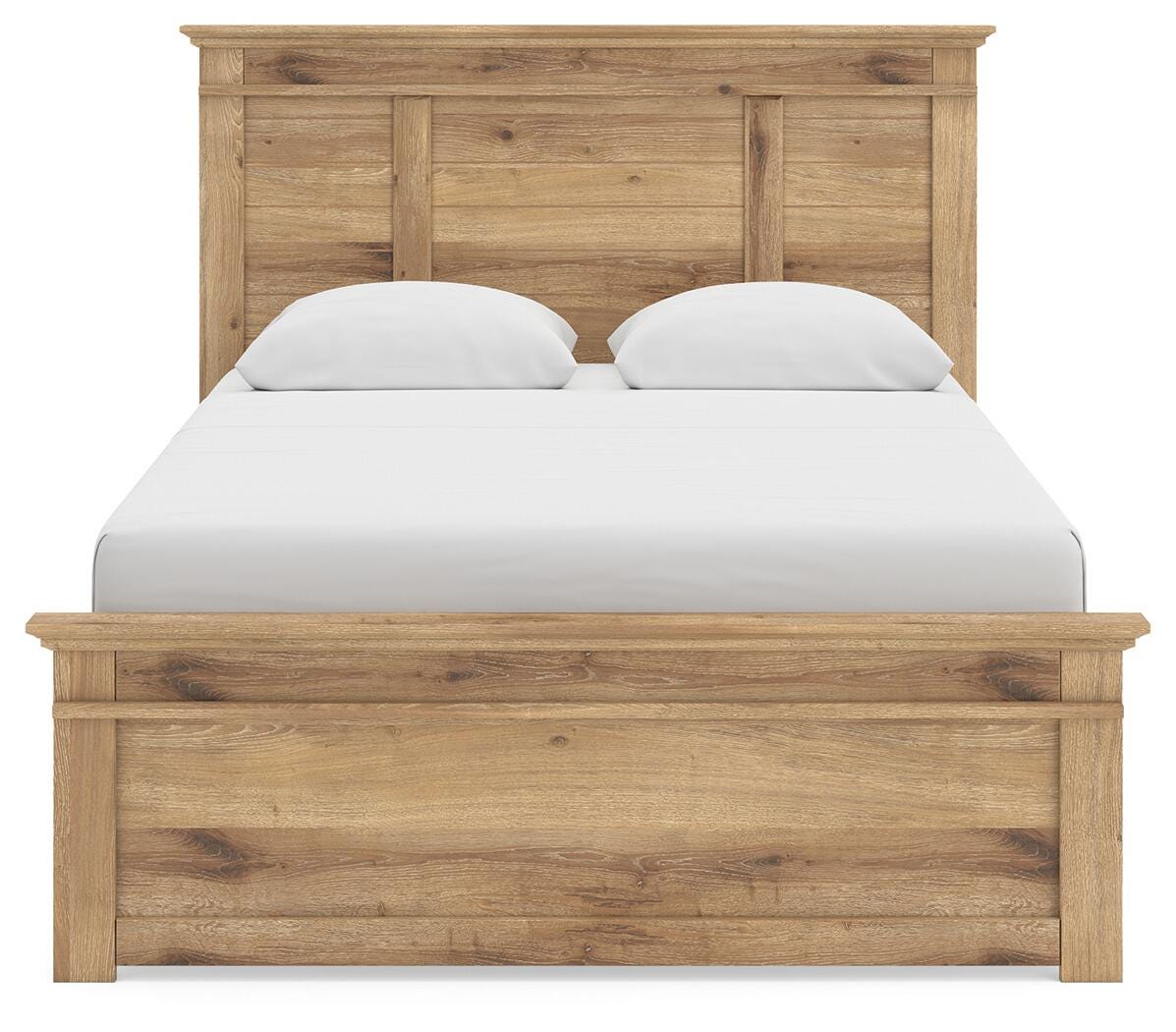Makidern Tan Queen Panel Bed from Ashley Furniture - Luna Furniture