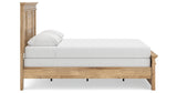 Makidern Tan Queen Panel Bed, Dresser and Mirror from Ashley - Luna Furniture