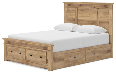 Makidern Tan Queen Panel Storage Bed from Ashley - Luna Furniture