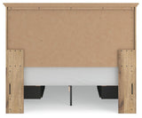 Makidern Tan Queen Panel Storage Bed from Ashley Furniture - Luna Furniture
