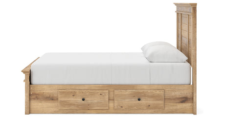 Makidern Tan Queen Panel Storage Bed from Ashley - Luna Furniture