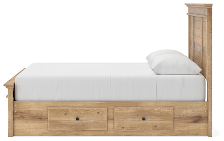 Makidern Tan Queen Panel Storage Bed from Ashley - Luna Furniture