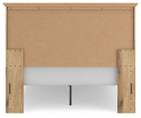 Makidern Tan Queen Panel Storage Bed from Ashley Furniture - Luna Furniture