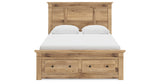 Makidern Tan Queen Panel Storage Bed from Ashley Furniture - Luna Furniture