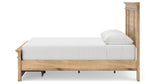 Makidern Tan Queen Panel Storage Bed, Dresser and Mirror from Ashley - Luna Furniture