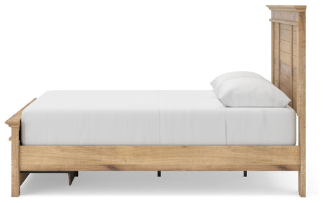 Makidern Tan Queen Panel Storage Bed from Ashley Furniture - Luna Furniture