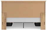 Makidern Tan King Panel Storage Bed from Ashley - Luna Furniture