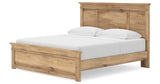 Makidern Tan King Panel Storage Bed from Ashley Furniture - Luna Furniture