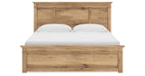 Makidern Tan King Panel Storage Bed from Ashley Furniture - Luna Furniture