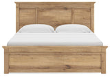 Makidern Tan King Panel Storage Bed from Ashley Furniture - Luna Furniture