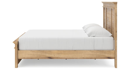 Makidern Tan King Panel Storage Bed from Ashley - Luna Furniture