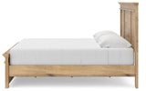 Makidern Tan King Panel Storage Bed from Ashley Furniture - Luna Furniture