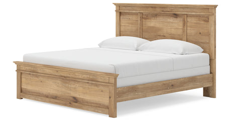 Makidern Tan King Panel Bed from Ashley - Luna Furniture