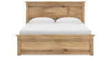 Makidern Tan King Panel Bed from Ashley Furniture - Luna Furniture